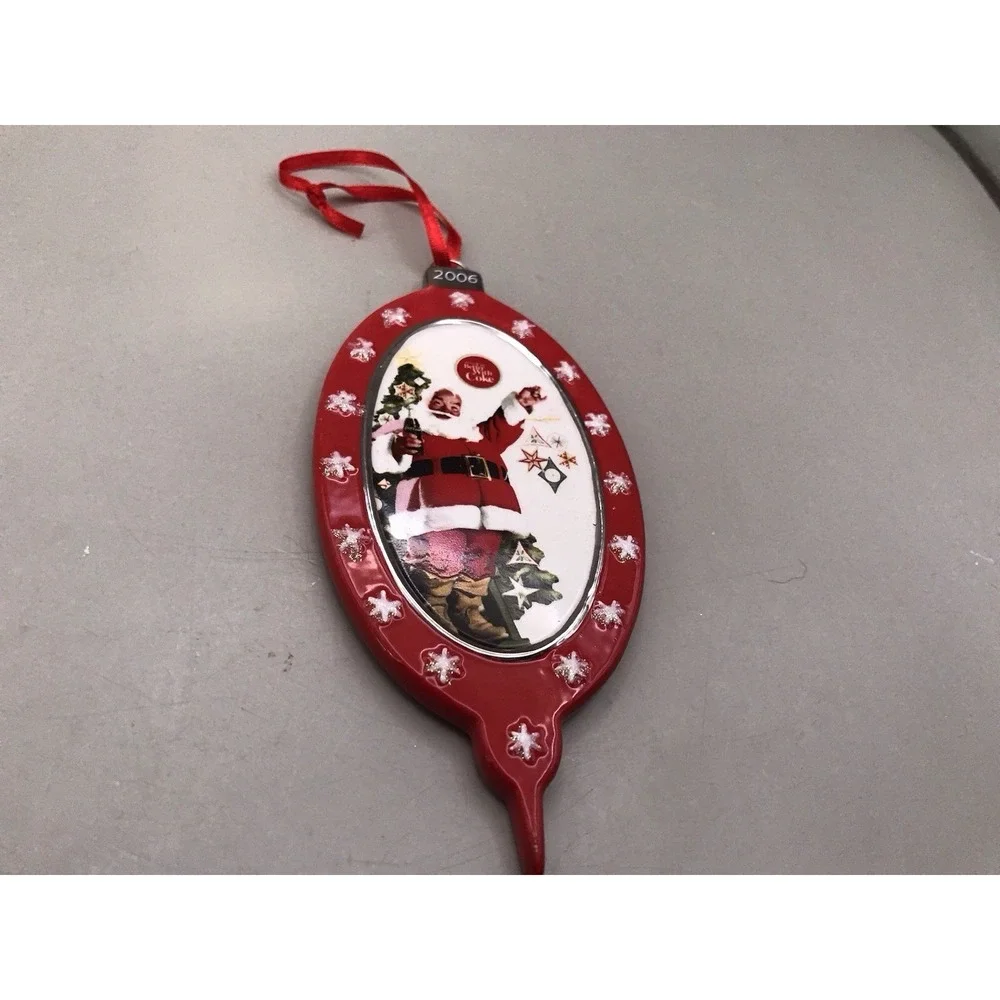 2006 Dept 56 Coca-Cola Santa‎ Christmas Glass Ornament New in Box